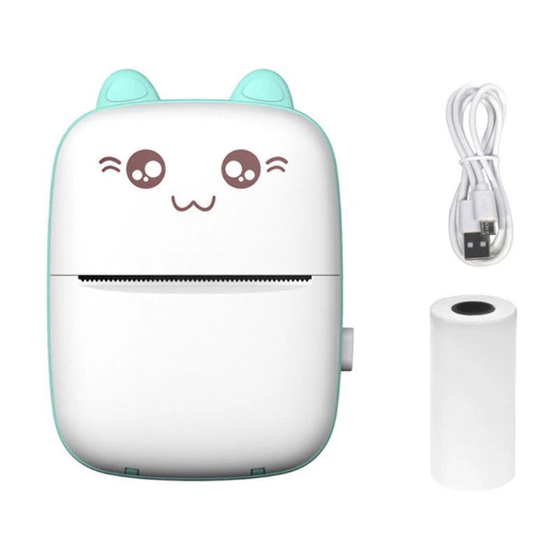 Portable Mini Bluetooth Wrong Printer Mobile Phone Photo Title Note Print Pocket Student Error Label Printer for Children'S Gift