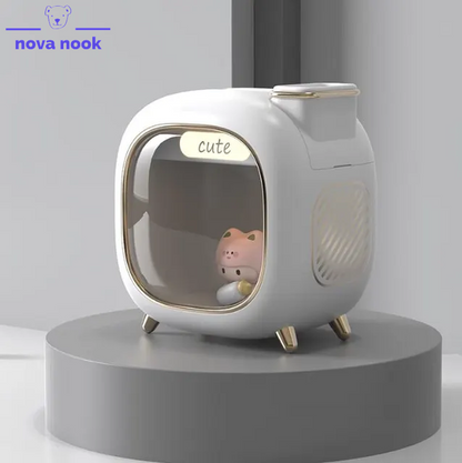 Stay cozy with our cute 500ML USB Humidifier! Perfect for a fresh bedroom vibe 🌿, it's portable and adorable 😊